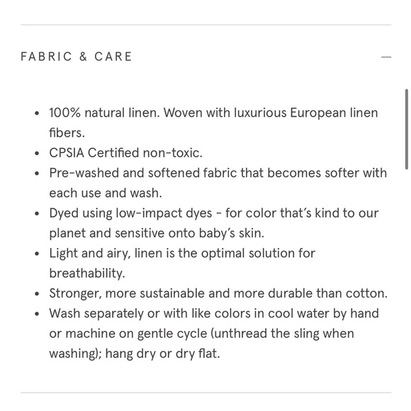 WildBird 74” linen sling in “Willow” - Picture 5 of 7